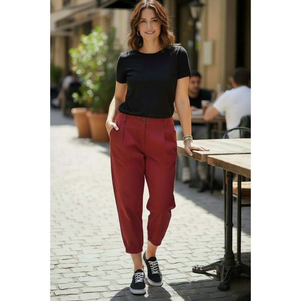 HALARA Burgundy Jogger Pants